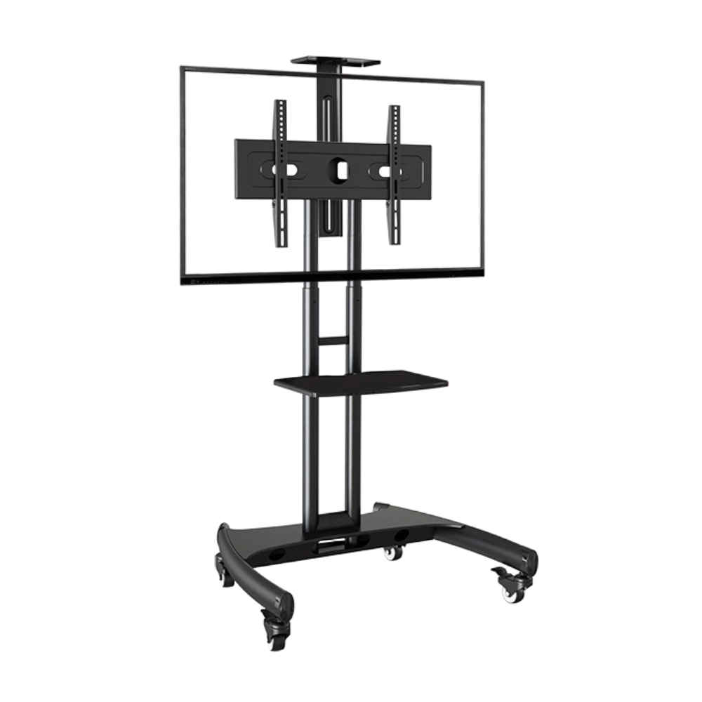 TV Trolly Stand Cart for 55–100 Inch LED/LCD TV | Height Adjustable | Lockable Wheels up to 90Kg (AVA1800-70-1P) view 2